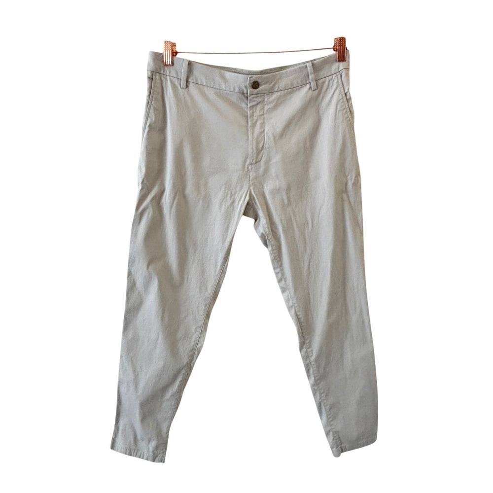 Bird Dogs Chino Pants Mens 34x30‎ (34x28) Stone Slim Fit Lined Stretch Travel